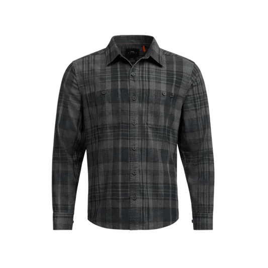 SITKA AMBARY LONG SLEEVE SHIRT SMOKEY LEAD FALL PLAID