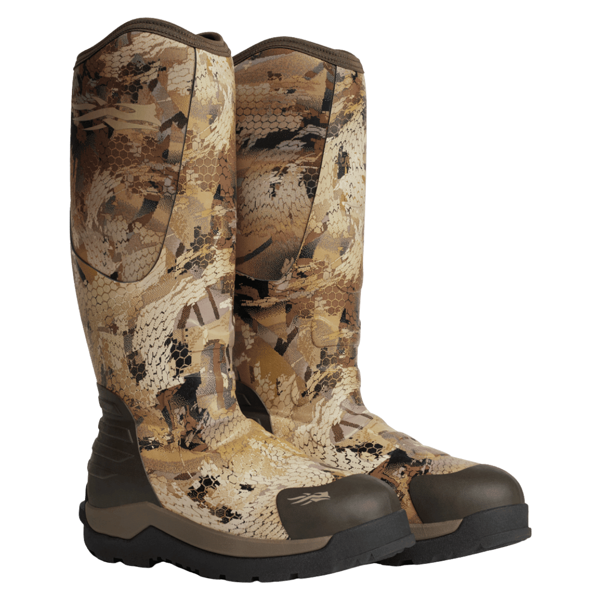 SITKA BACK 40 HUNTING BOOT WATERFOWL MARSH FRONT RIGHT VIEW PAIR