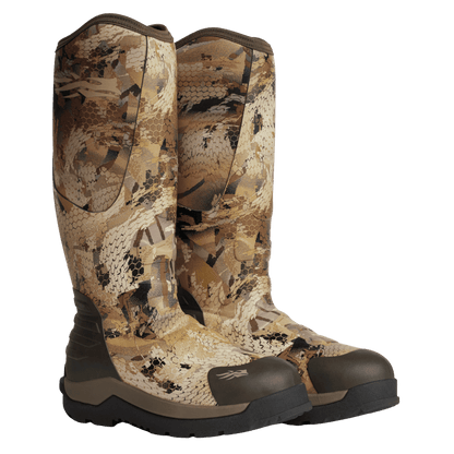 SITKA BACK 40 HUNTING BOOT WATERFOWL MARSH FRONT RIGHT VIEW PAIR