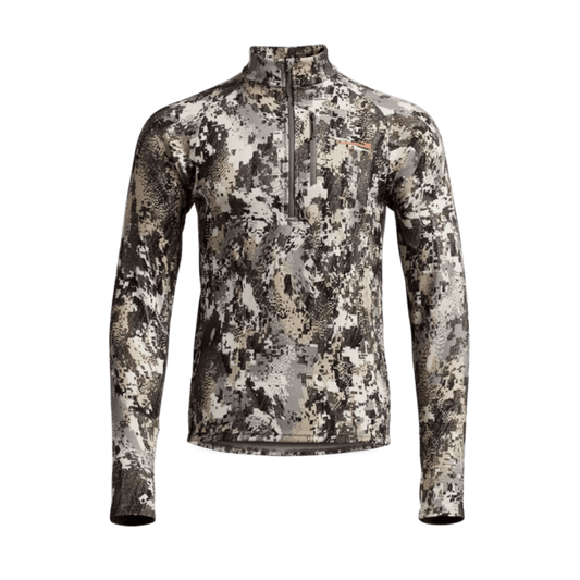 SITKA CORE MERINO 330 1/2 ZIP - ELEVATED II - FRONT VIEW