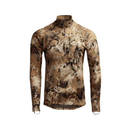 SITKA CORE MIDWEIGHT ZIP-T - WATERFOWL MARSH - FRONT VIEW