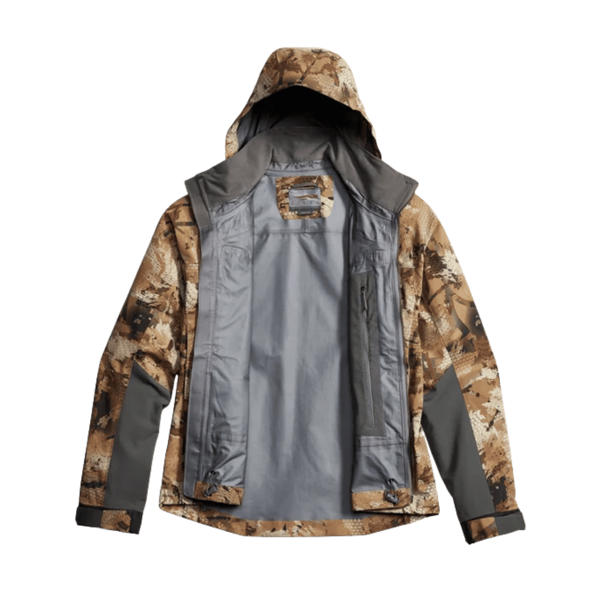 SITKA DELTA PRO WADING JACKET - WATERFOWL MARSH_2 - INSIDE/OPEN VIEW
