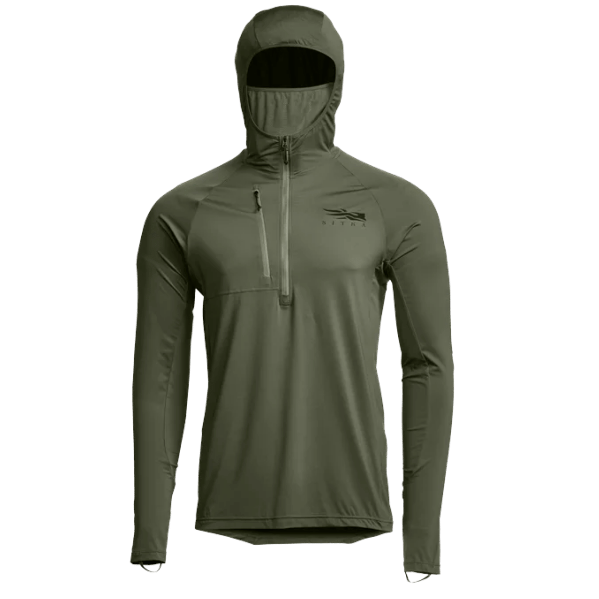 SITKA EQUINOX GUARD HOODY - OLIVE GREEN - FRONT VIEW
