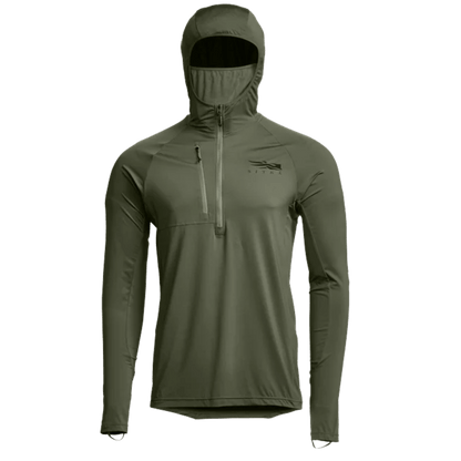 SITKA EQUINOX GUARD HOODY - OLIVE GREEN - FRONT VIEW