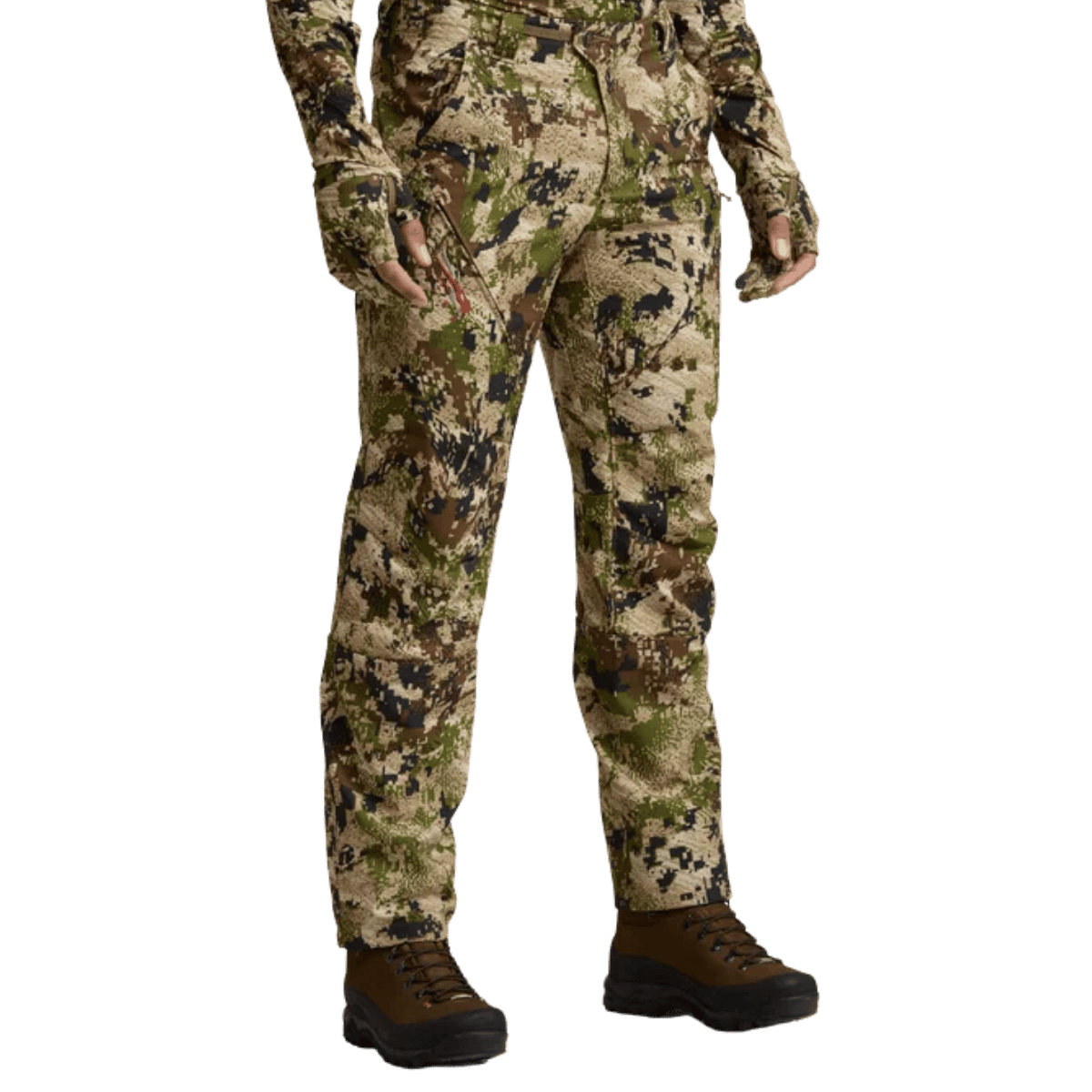SITKA EQUINOX GUARD PANT REG - SUBALPINE - SIDE FRONT VIEW (ON MODEL)