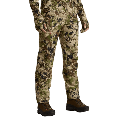 SITKA EQUINOX GUARD PANT REG - SUBALPINE - SIDE FRONT VIEW (ON MODEL)