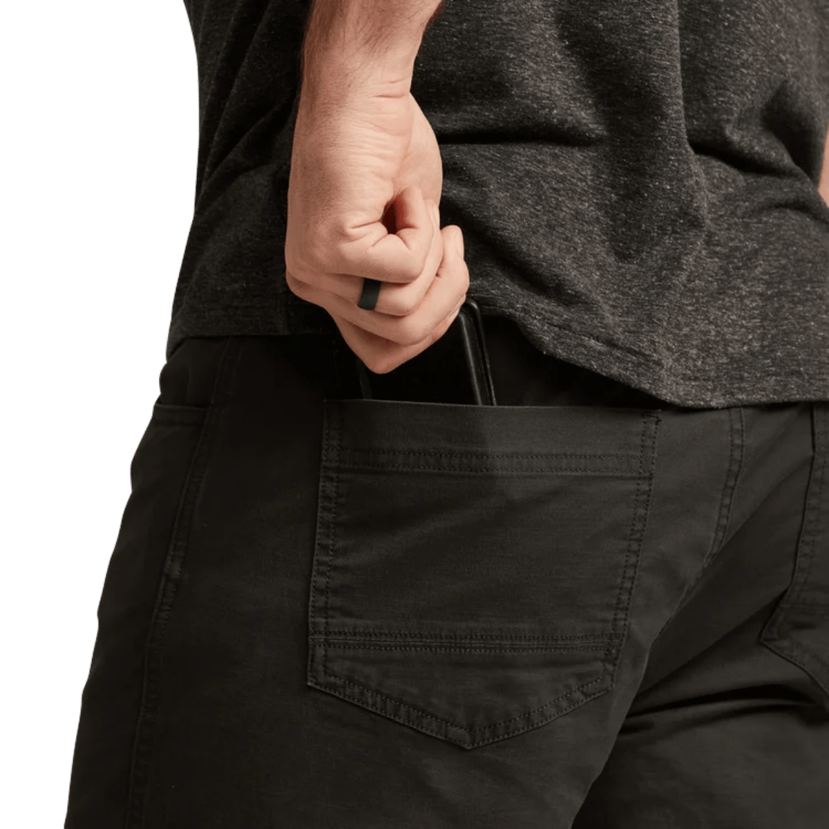 SITKA EVERYDAY PANT REG - OBSIDIAN_2 - BACK POCKET VIEW (ON MODEL)