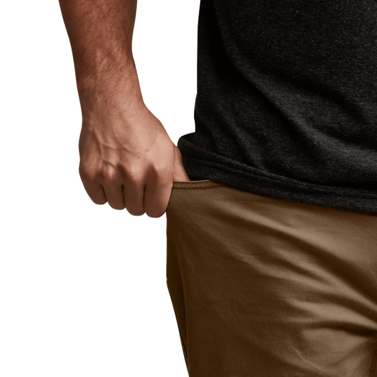 SITKA EVERYDAY PANT REG - TOBACCO_1 - POCKET VIEW (ON MODEL)