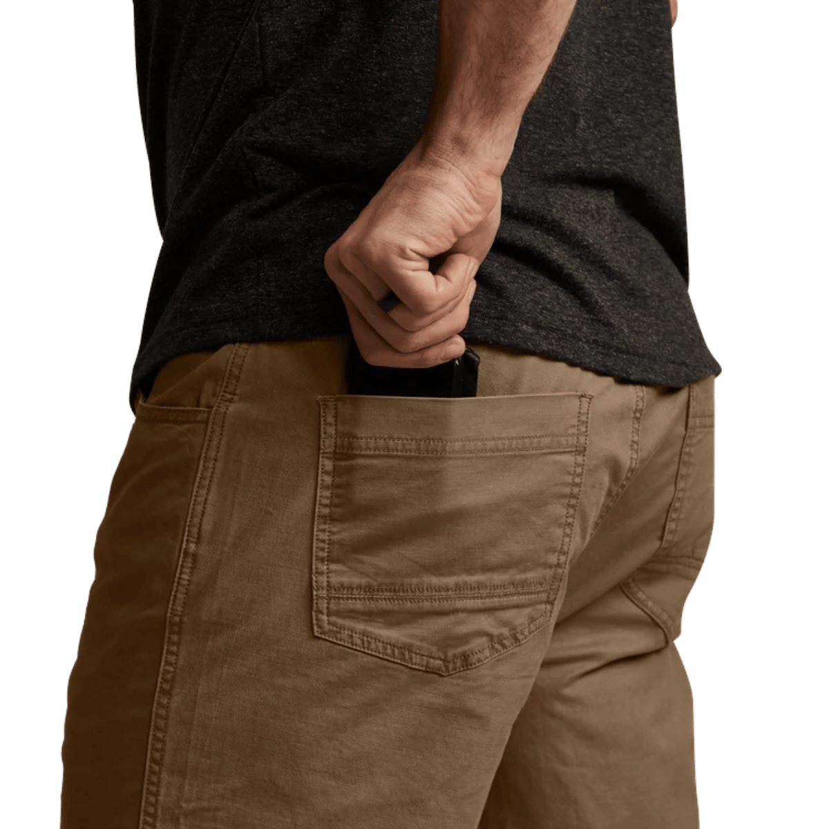 SITKA EVERYDAY PANT REG - TOBACCO_2 - BACK POCKET VIEW (ON MODEL)
