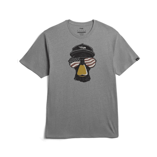 SITKA FREEDOM MALLARD TEE MEDIUM GREY HEATHER