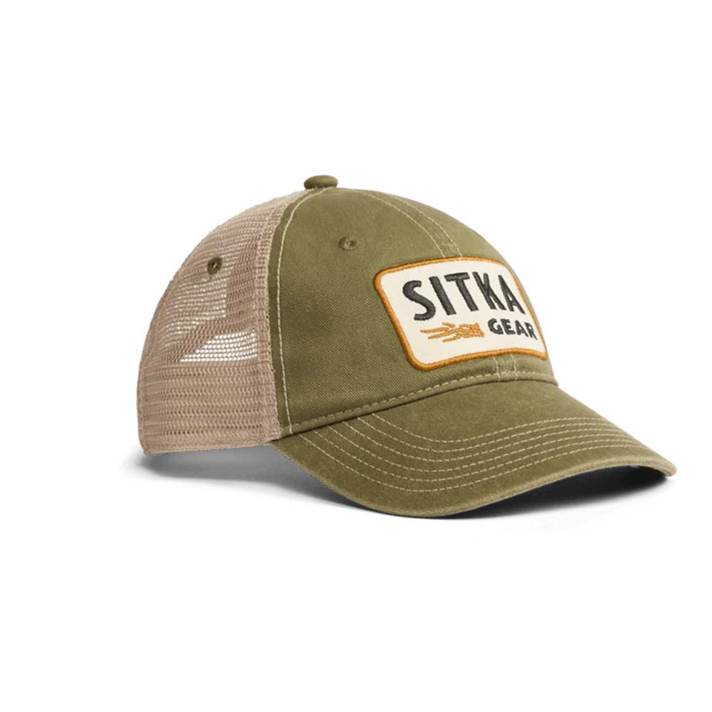 SITKA HERITAGE PATCH VINTAGE TRUCKER - OLIVE GREEN
