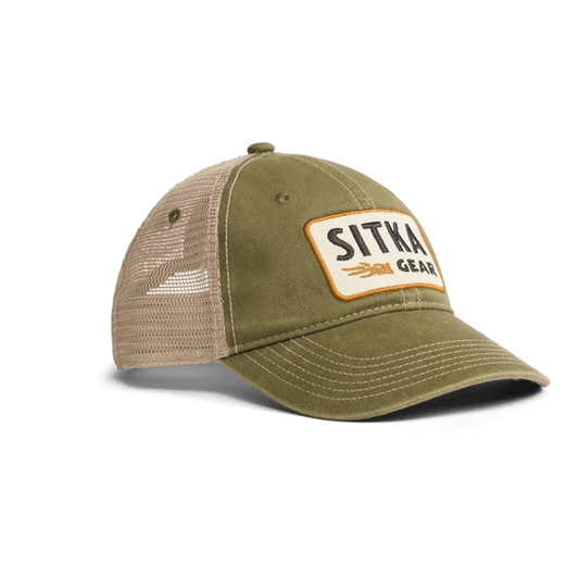 SITKA HERITAGE PATCH VINTAGE TRUCKER - OLIVE GREEN
