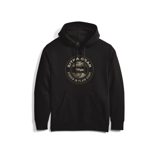 SITKA HIDDEN OPTIFADE PULL OVER HOODIE BLACK SUBALPINE