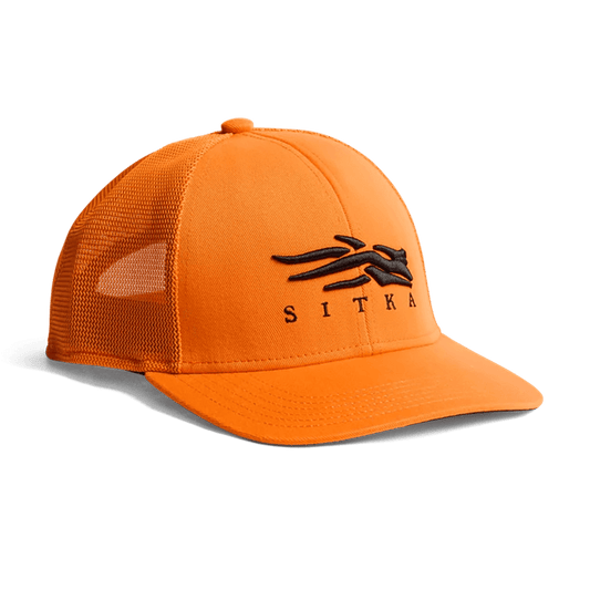 SITKA ICON FLEX MID PRO TRUCKER HAT ULTRA ORANGE