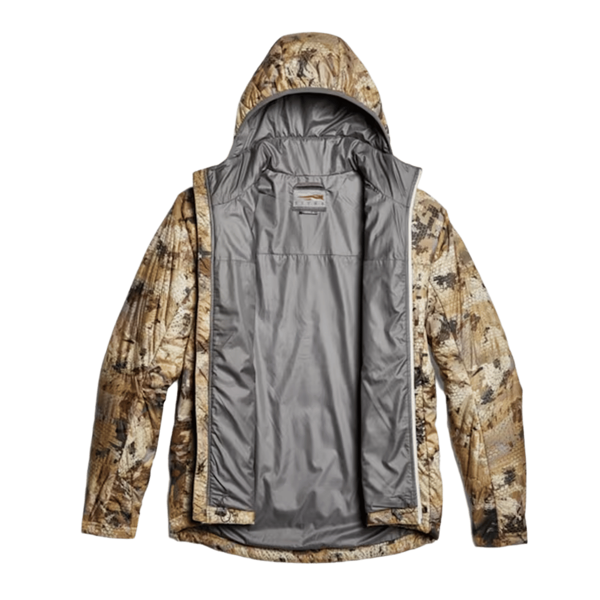 SITKA KELVIN AEROLITE JACKET - WATERFOWL MARSH_1 - INSIDE/OPEN VIEW