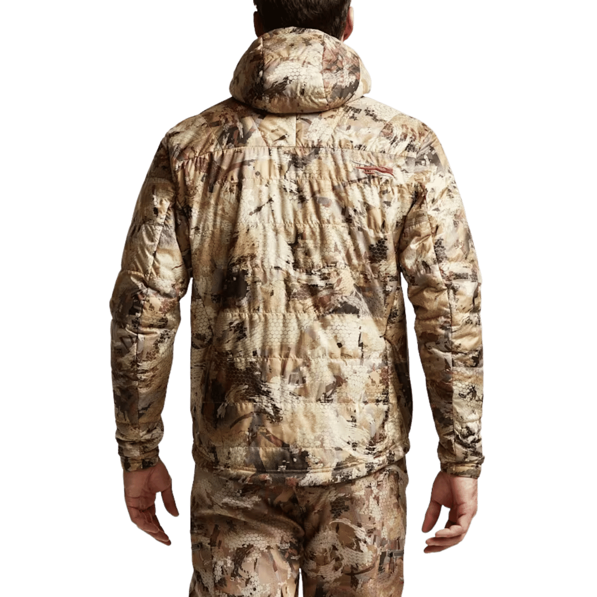 SITKA KELVIN AEROLITE JACKET - WATERFOWL MARSH_2 - BACK VIEW (ON MODEL)
