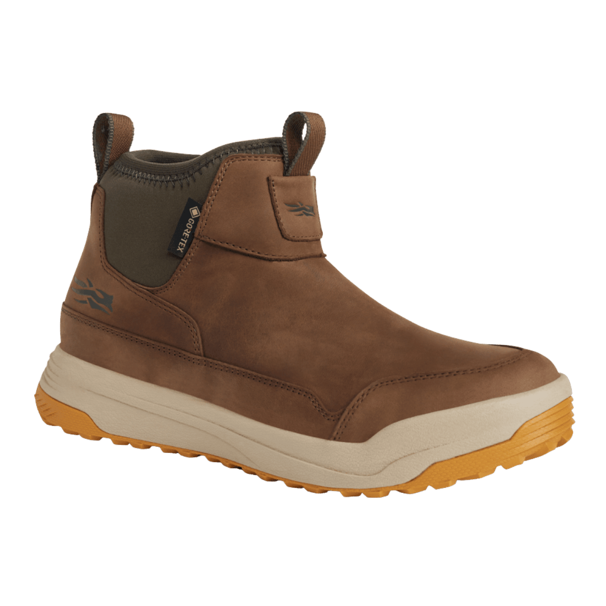 SITKA ROVER GTX SHORT LEATHER BOOT MUD FRONT RIGHT VIEW