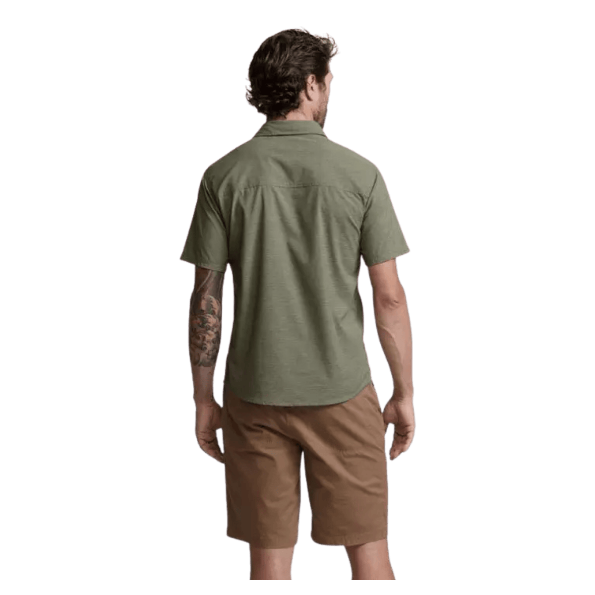 SITKA MEN'S TARMAC SHORT 10 - TOBACCO BACK VIEW