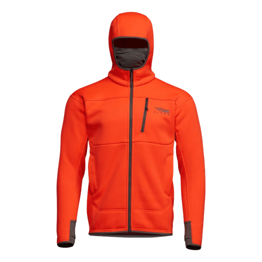 SITKA TRAVERSE HOODY - BLAZE ORANGE - FRONT VIEW