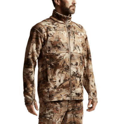 SITKA TRAVERSE JACKET - WATERFOWL MARSH - SIDE FRONT VIEW (ON MODEL)