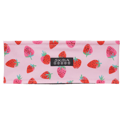 SKIDA ALPINE FLEECE-LINED HEADBAND STRAWBERRY FIELDS