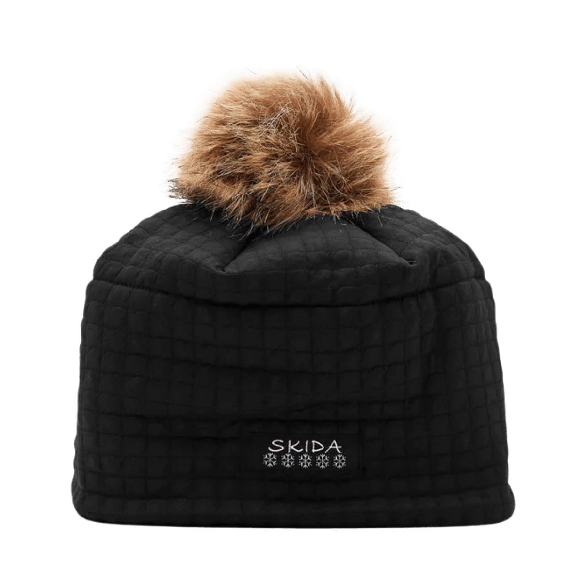 SKIDA CHATEAU FLEECE LINED POM HAT - ONYX