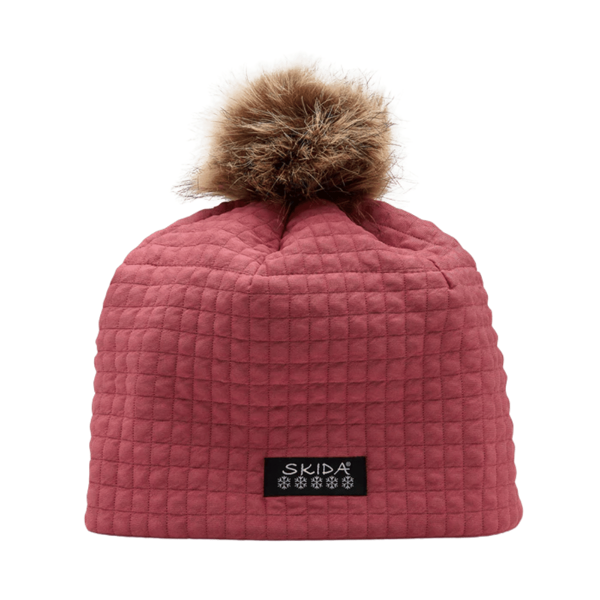 SKIDA CHATEAU FLEECE LINED POM HAT - SHIRAZ