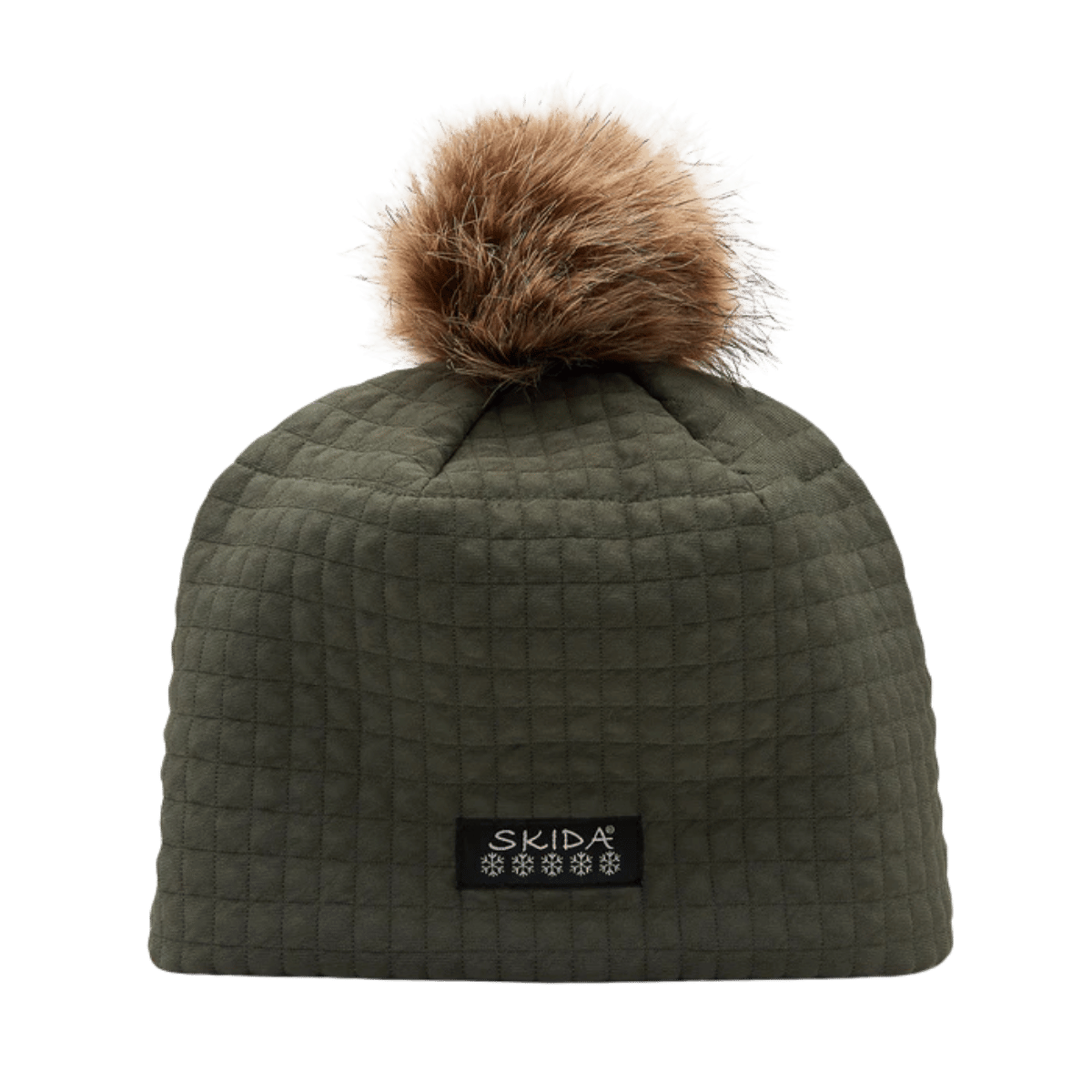SKIDA CHATEAU FLEECE LINED POM HAT - THYME