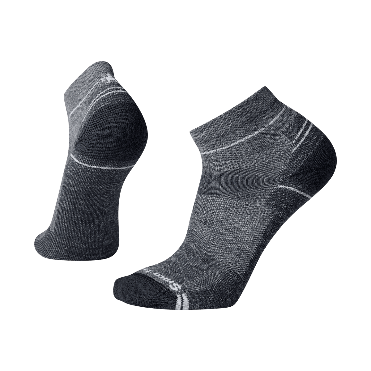 SMARTWOOL HIKE LIGHT CUSHION ANKLE SOCKS - MEDIUM GRAY