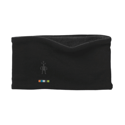SMARTWOOL MERINO 250 REVERSIBLE HEADBAND BLACK/CHARCOAL FRONT VIEW