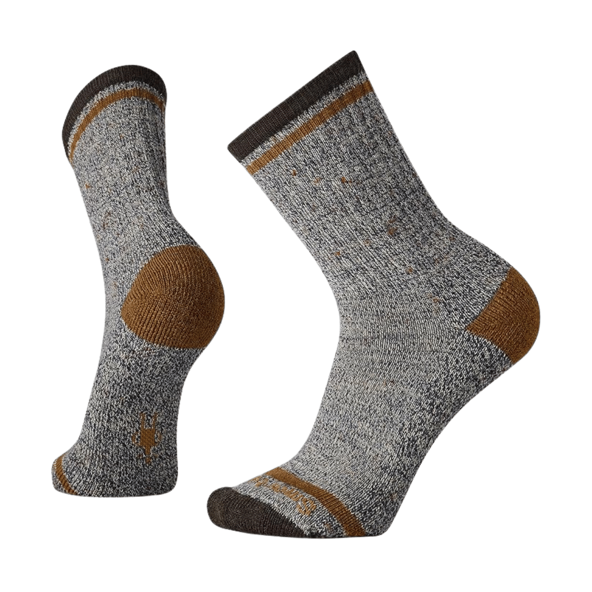 SMARTWOOL EVERYDAY LARIMER CREW SOCKS - ACORN - FEATURING VIEW