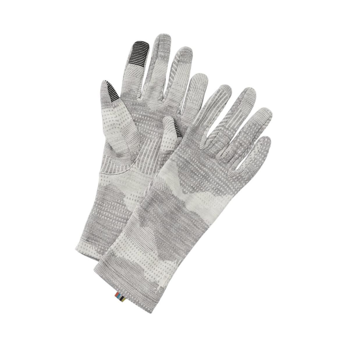 SMARTWOOL MEN’S MERINO 250 PATTERN GLOVE – LIGHT GRAY MOUNTAIN SCAPE