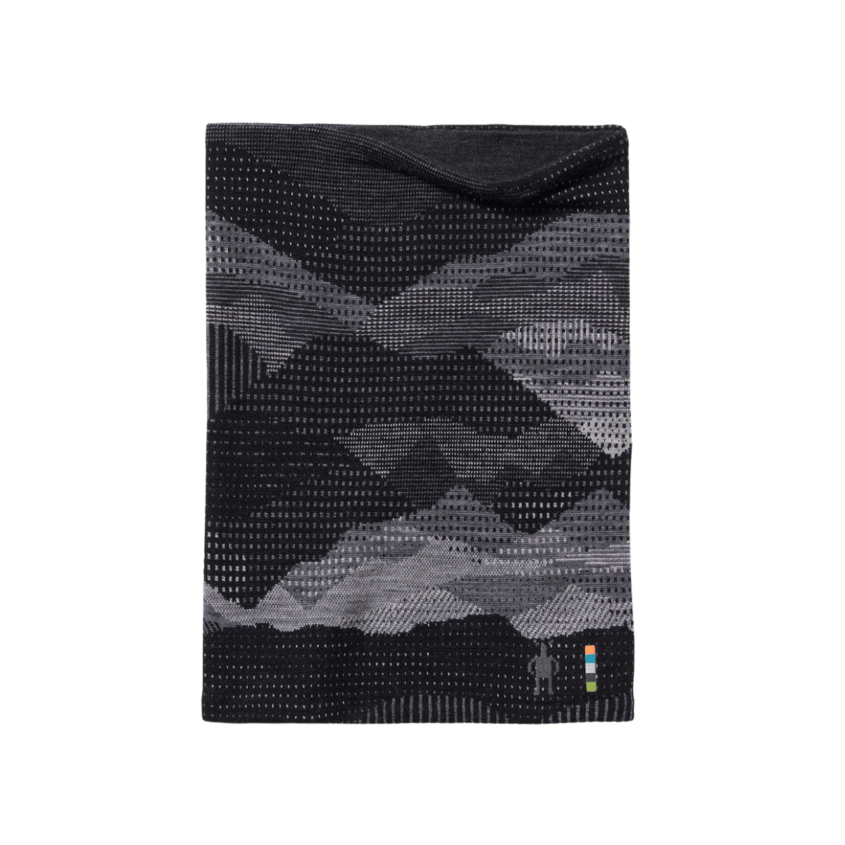SMARTWOOL THERMAL MERINO REVERSIBLE PATTERN NECK GAITER - 1FM - BLACK MOUNTAIN