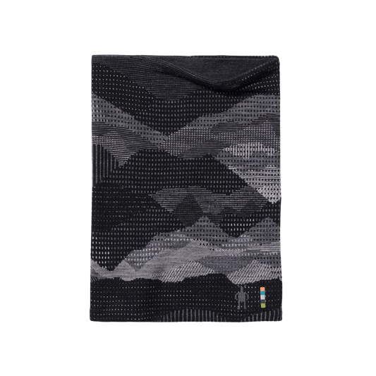 SMARTWOOL THERMAL MERINO REVERSIBLE PATTERN NECK GAITER - 1FM - BLACK MOUNTAIN