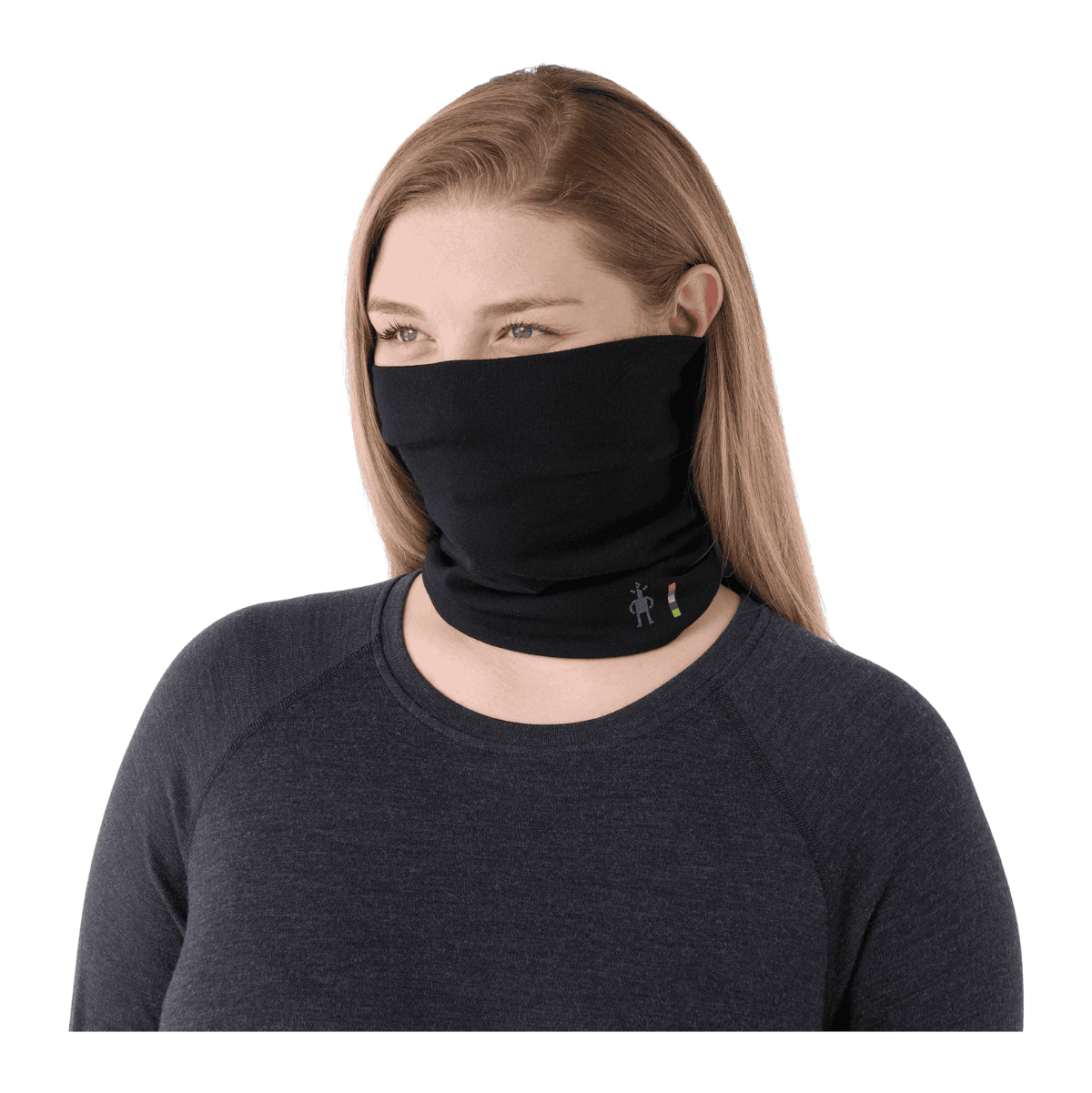 SMARTWOOL THERMAL REVERSIBLE NECK GAITER - OSFM - BLACK/BLACK