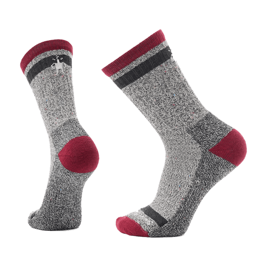 Smartwool Unisex Everyday Larimer Crew Socks Tibetan Red