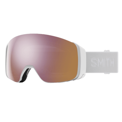SMITH 4D MAG GOGGLES - WHITE VAPOR | CHROMAPOP ROSE GOLD MIRROR