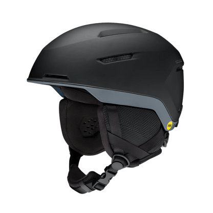 SMITH ADULT UNISEX ALTUS MIPS HELMET - MATTE BLACK/CHARCOAL - SIDE VIEW