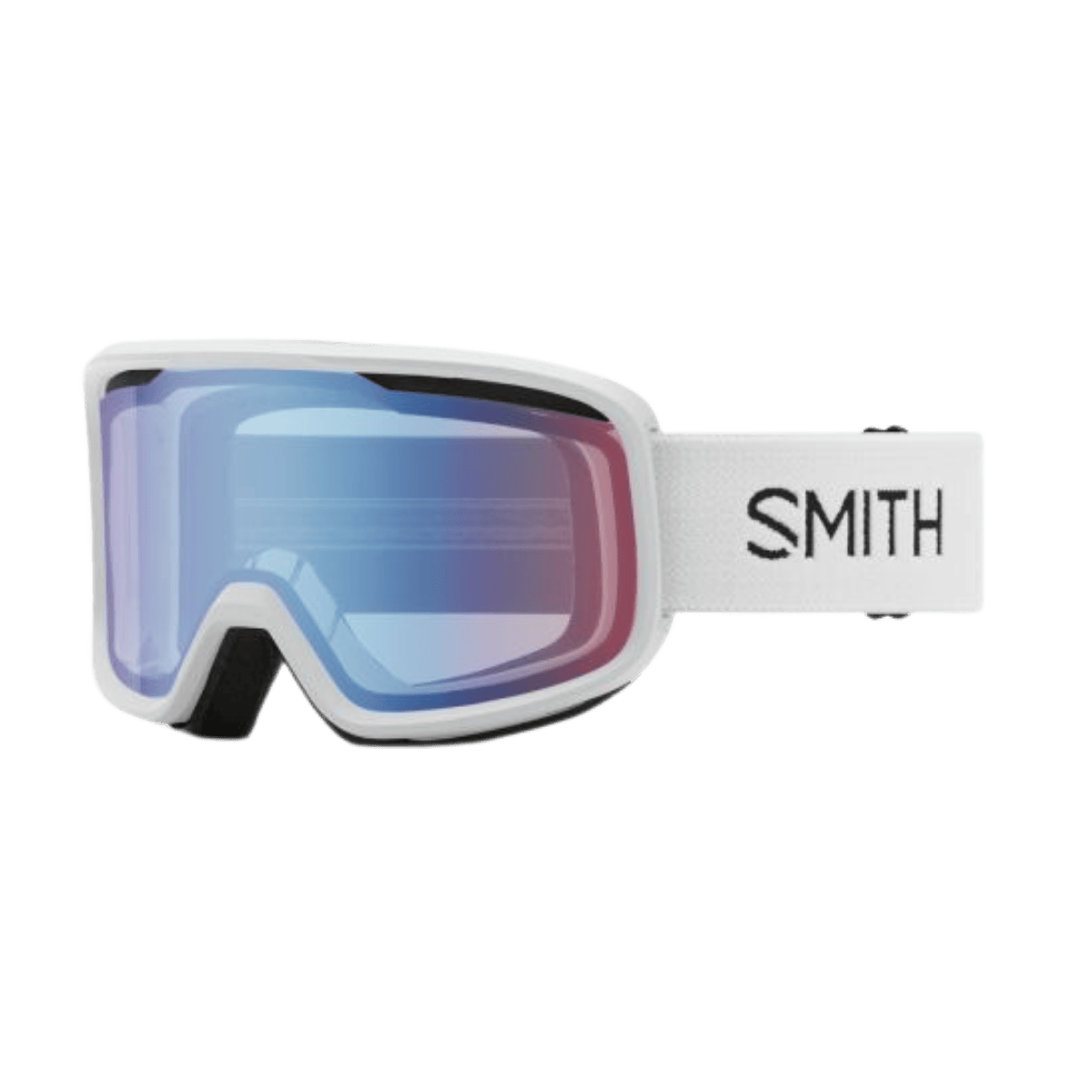 SMITH FRONTIER GOGGLE - WHITE - BLUE SENSOR MIRROR