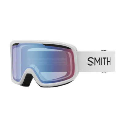 SMITH FRONTIER GOGGLE - WHITE - BLUE SENSOR MIRROR