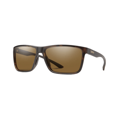 SMITH RIPTIDE SUNGLASSES - MATTE TORTOISE - CP G POL BRN - SIDE FRONT VIEW