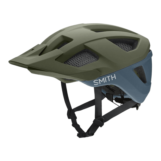 SMITH ADULT UNISEX SESSION MIPS BIKE HELMET - MATTE MOSS/STONE - SIDE VIEW