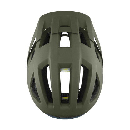 SMITH ADULT UNISEX SESSION MIPS BIKE HELMET - MATTE MOSS/STONE - TOP VIEW