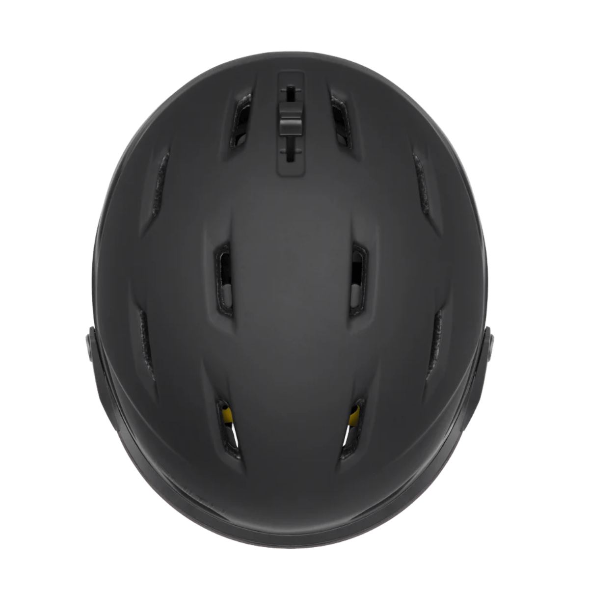 SMITH SURVEY MIPS HELMET - MATTE BLACK/CHROMAPOP EVERYDAY GREEN MIRROR - TOP VIEW