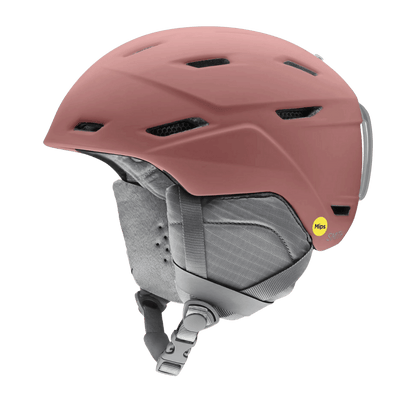 SMITH ADULT MIRAGE MIPS HELMET - MATTE CHALK ROSE