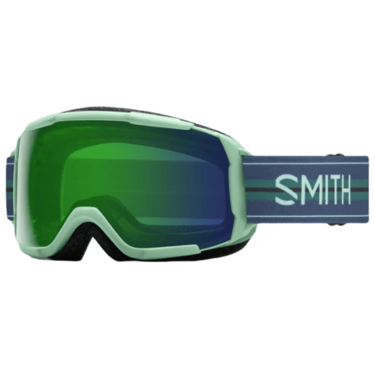 SMITH YOUTH UNISEX Y GROM JR GOGGLES - BERMUDA STRIPE - GREEN X MIRROR 
