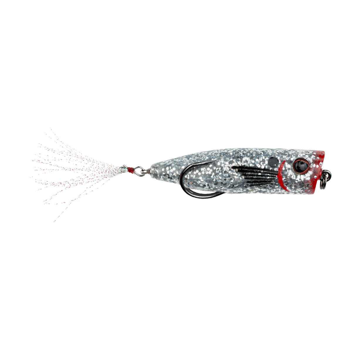 SNAGPROOF ZOO POP TOPWATER POPPER - 3/8 OZ - SILVER MINNOW