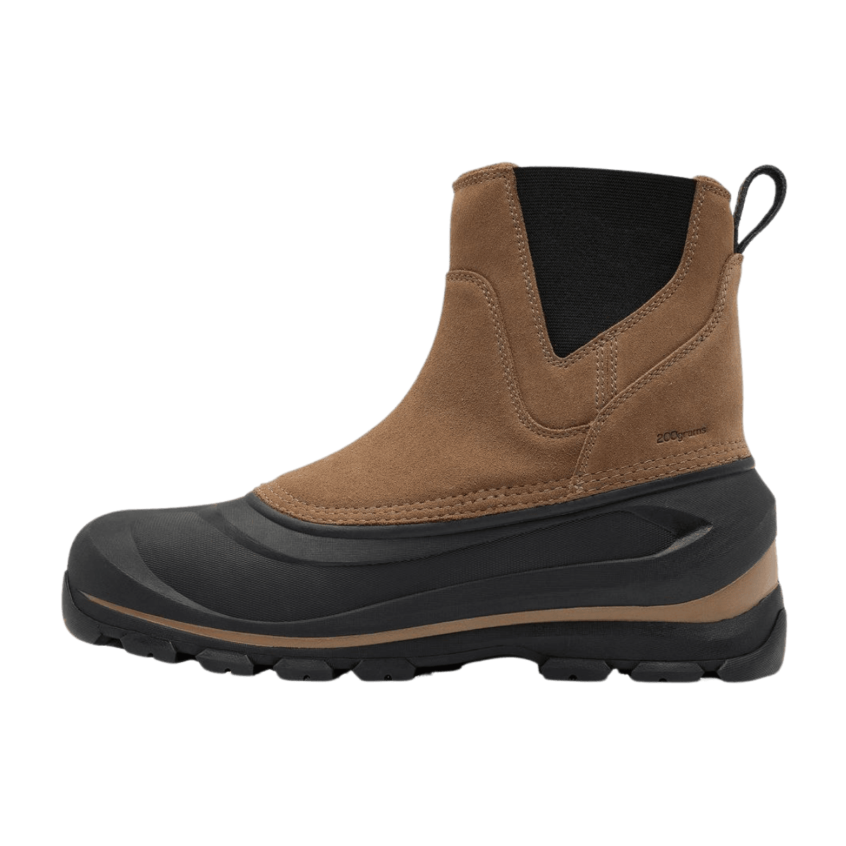 SOREL MEN'S BUXTON PULL ON WATERPROOF BOOT - DELTA BLACK - LEFT VIEW