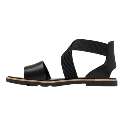 SOREL WOMEN'S ELLA III SANDAL - BLACK - SIDE VIEW