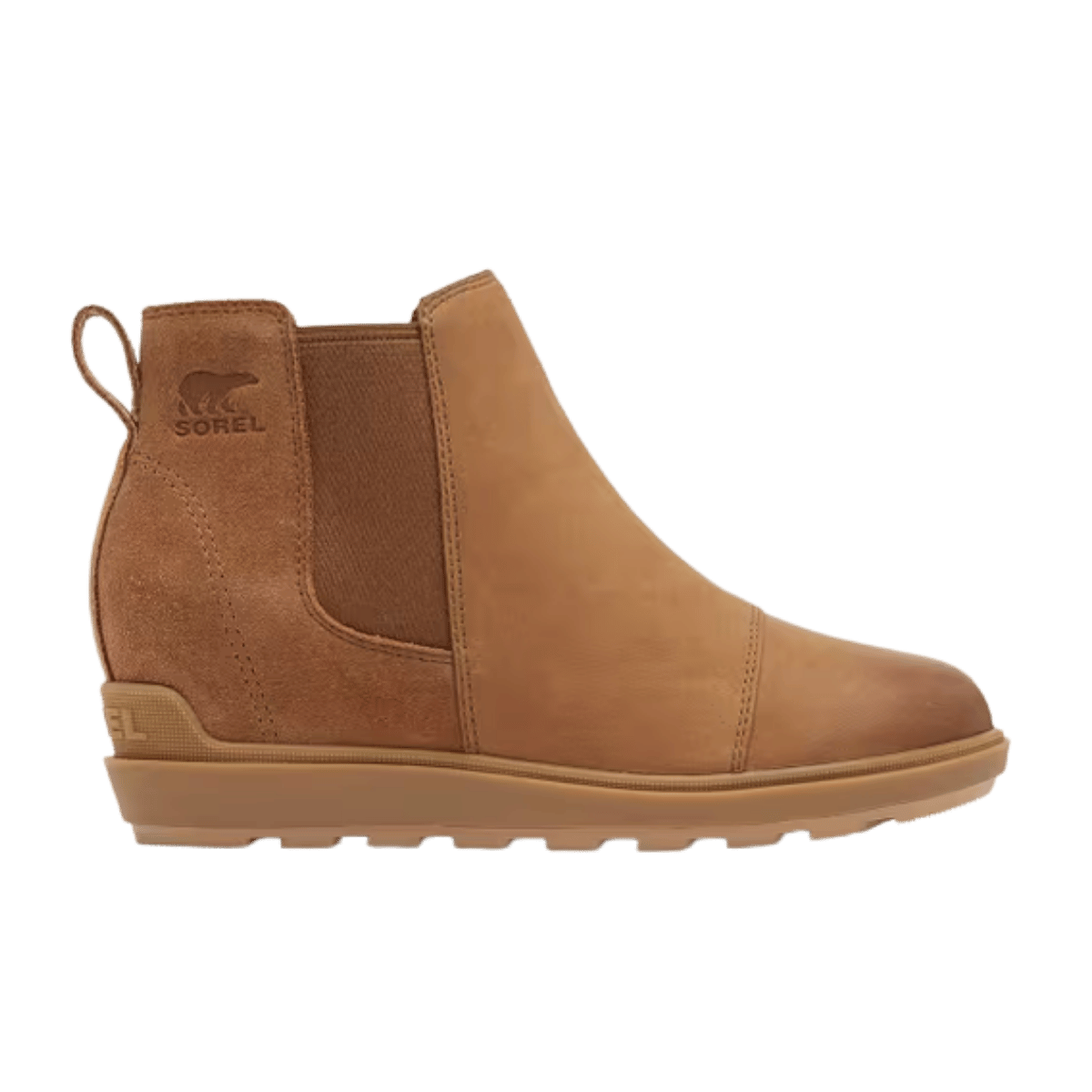 OREL WOMEN'S EVIE II CHELSEA PULL ON BOOTS - TAFFY/GUM - SIDE VIEW